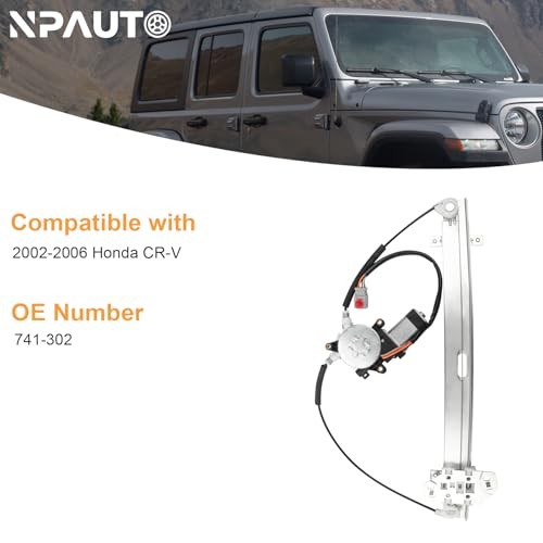 Front Driver Side Power Window Regulator with Motor fit for Honda CR-V CRV 2002