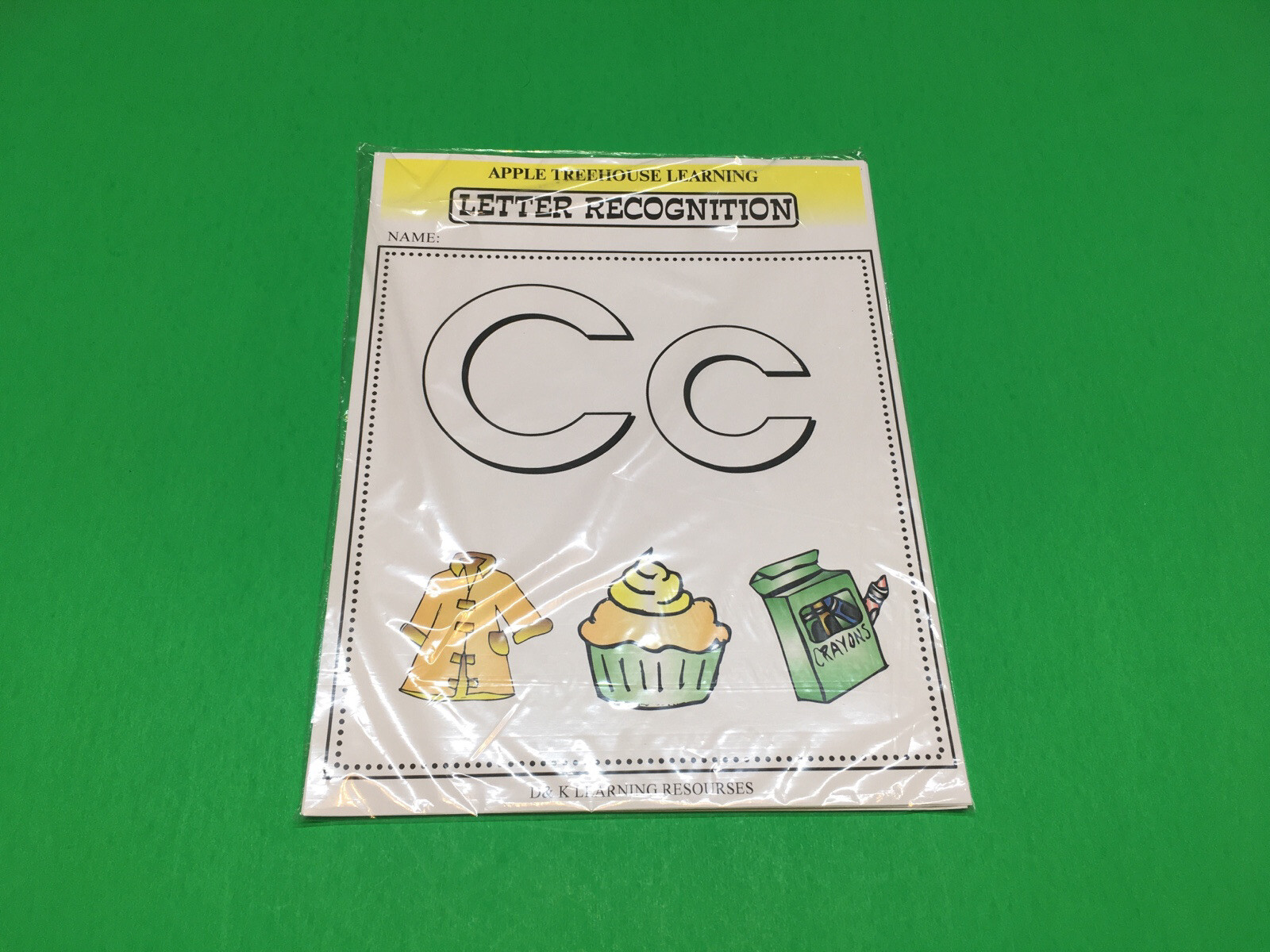 Letter Cc – Apple Treehouse Worksheets – Preschool Teaching supplies 20pgs