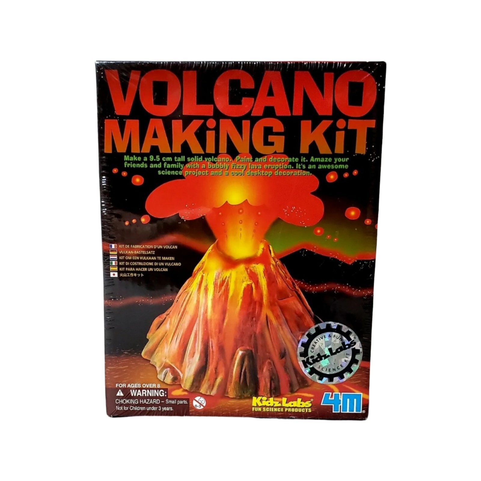 2004 Kidz Labs Volcano Kit Factory Sealed Science Educational Ages 8+ STEM Set