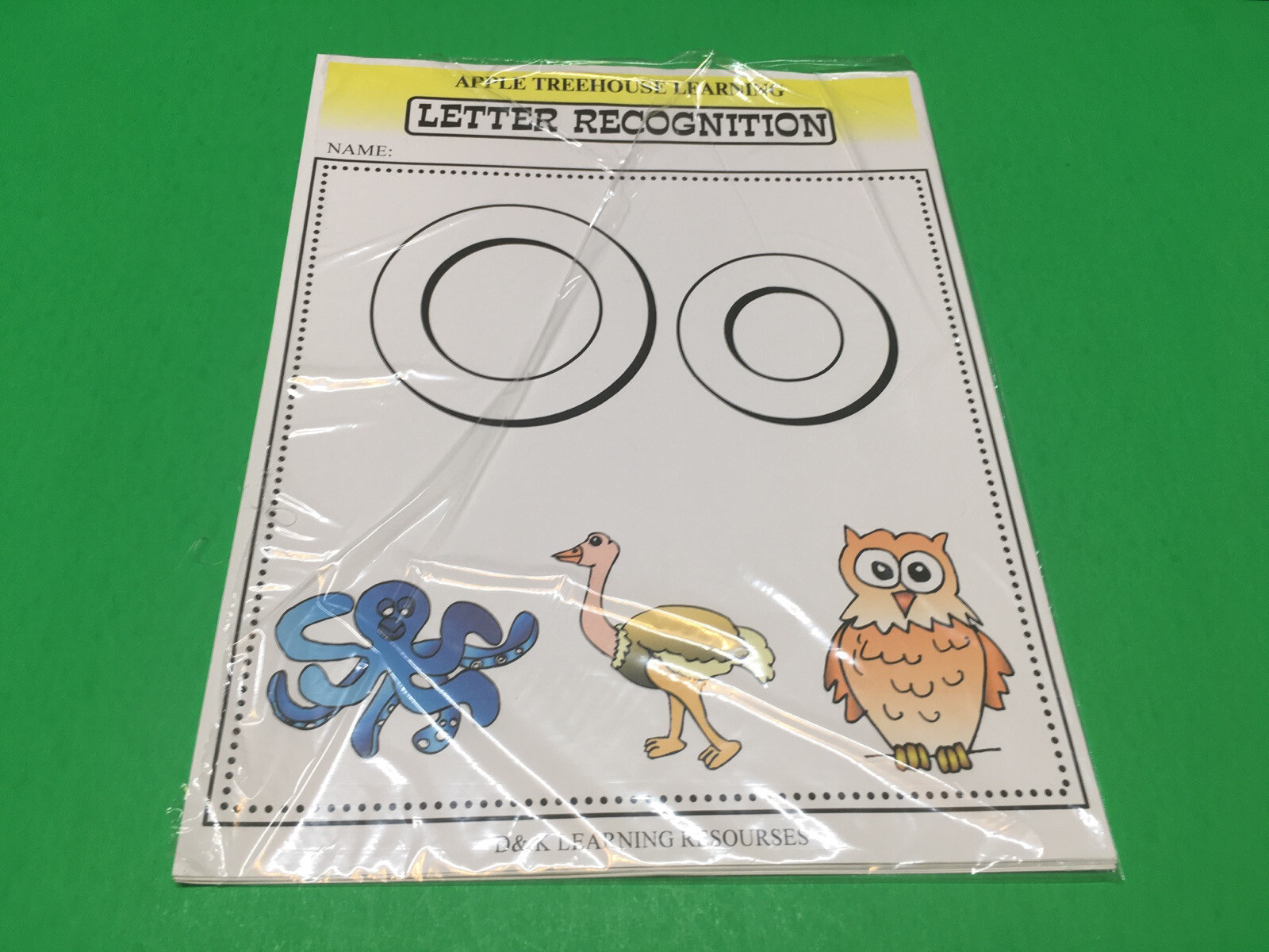 Letter Oo – Apple Treehouse Worksheets – Preschool Teaching supplies 20pgs