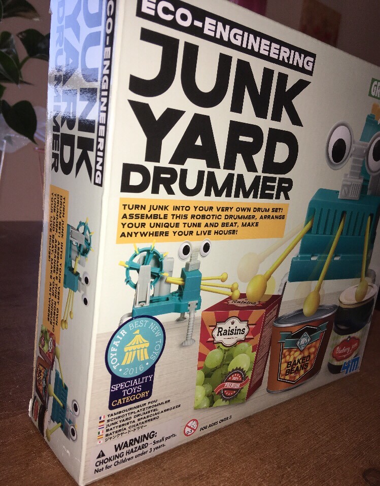 4M Green Science Eco-Engineering JUNK YARD DRUMMER Learning Brain Toy Award Winr