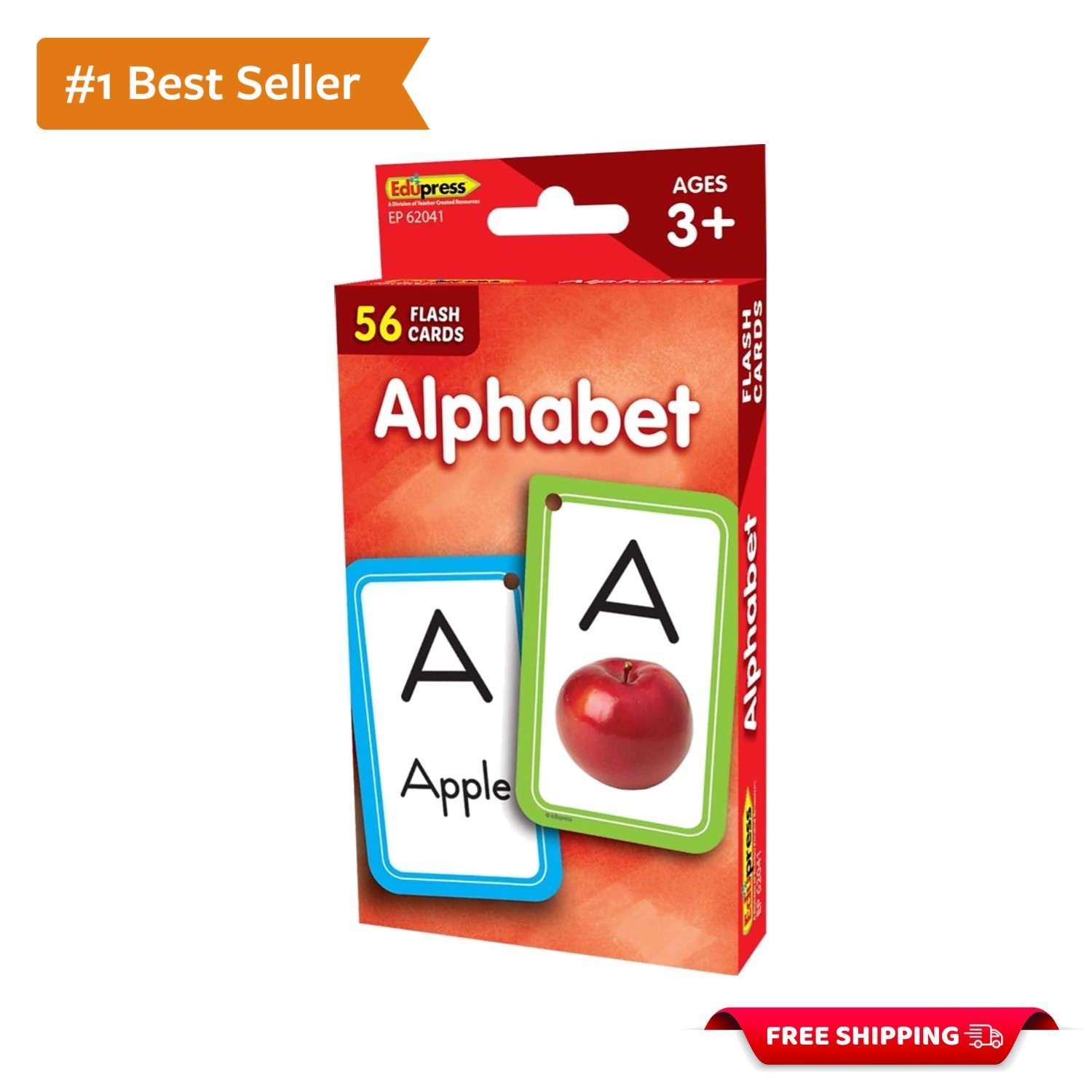 Durable Alphabet Flash Cards – 56 Cards with Teaching Tips for Preschoolers