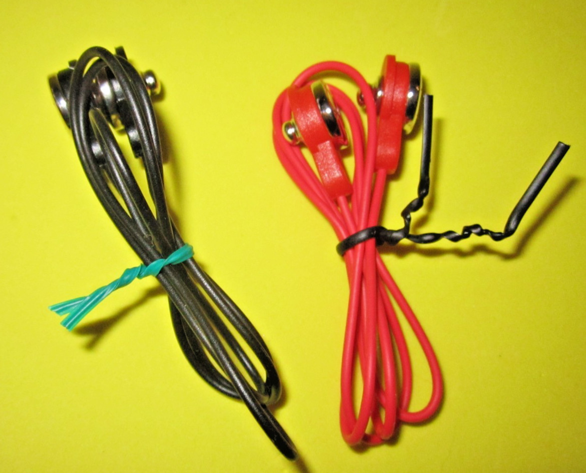 ELENCO Snap Circuits Replacement Parts Black and Red Jumper Wires Lot Of 2