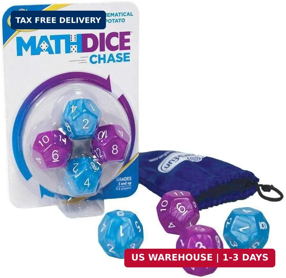 ThinkFun Math Dice Chase – The Fun Game of Mathematical Hot Potato, Invented by