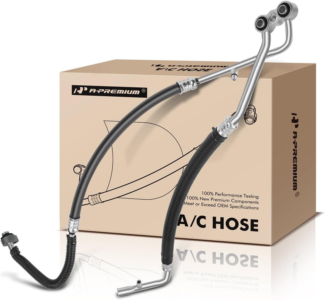 A-Premium A/C Suction Hose & Discharge Line Hose Assembly Compatible with Dodge