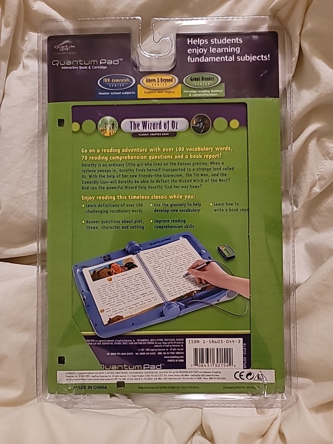 The Wizard of OZ Classic Vocabulary Fluency Quantum Pad Cartridge & Book