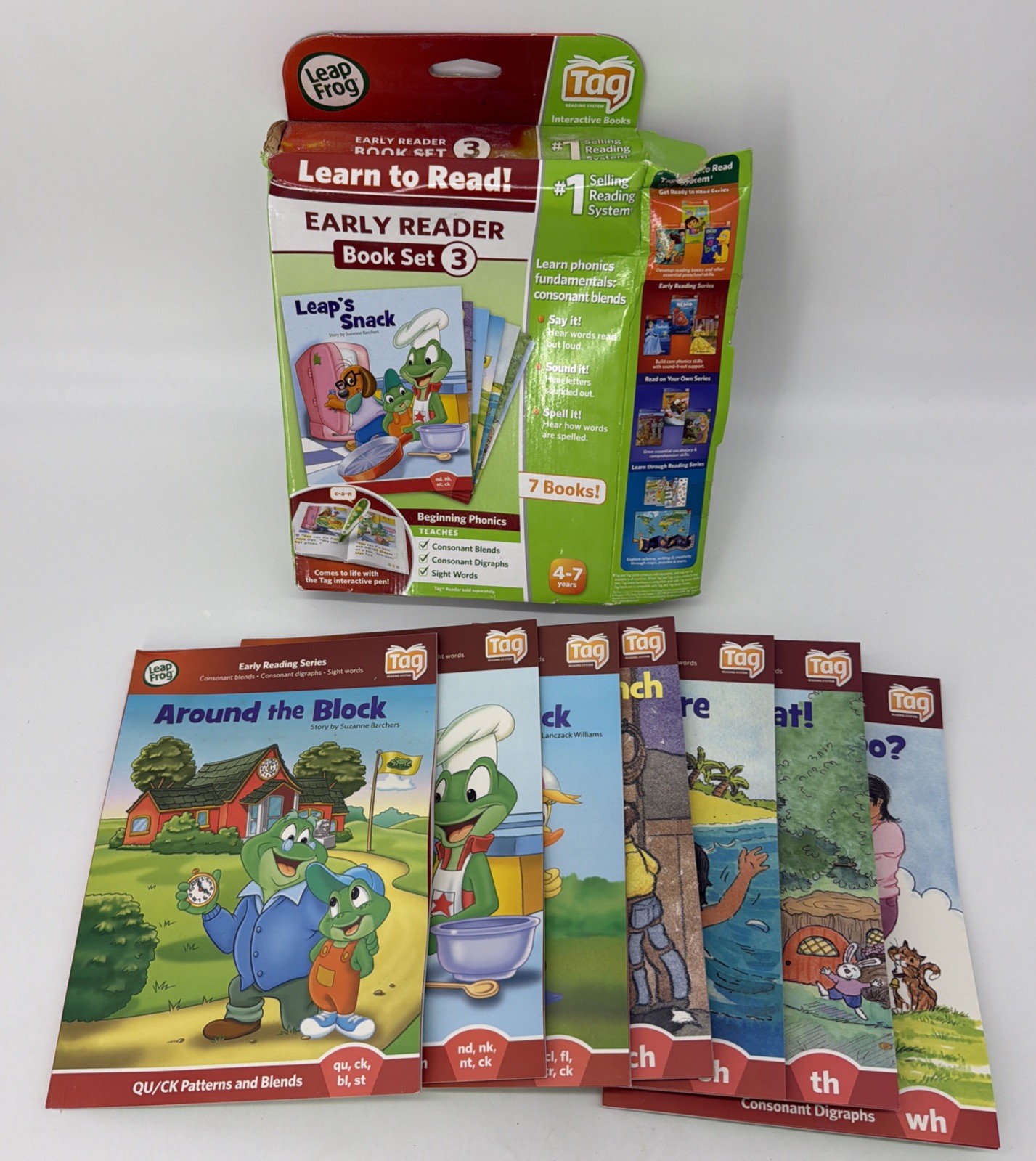 Leap Frog Tag System Learn To Read Early Reader Series 7 Book Set 3 NEW*READ*