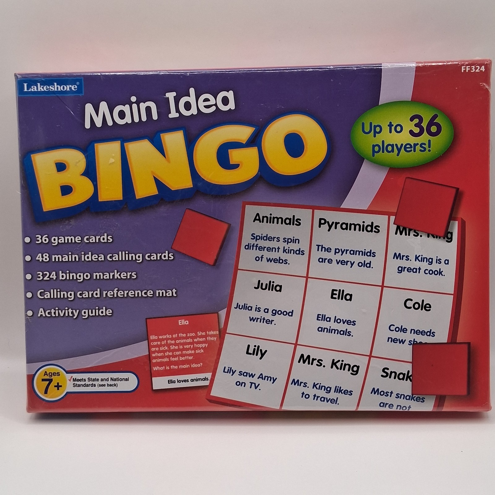 New Lakeshore «Main Idea» Bingo, Homeschool, Classroom, Educational Game, Sealed