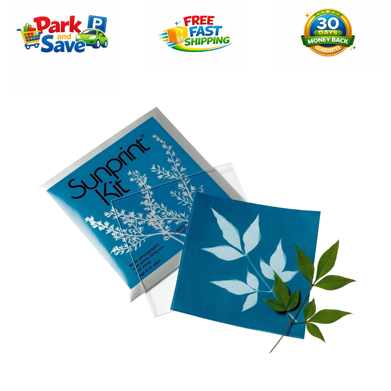 Kids’ 4″ x 4″ Sunprint Craft Kit with 12 Sheets – Fun Outdoor Art Activity