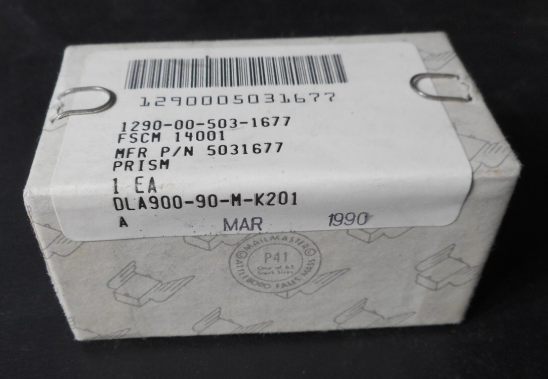 30mm Right Angle Prism Optical Glass GRAYCO OPTICAL NSN 6650-00-503-1677 Sealed