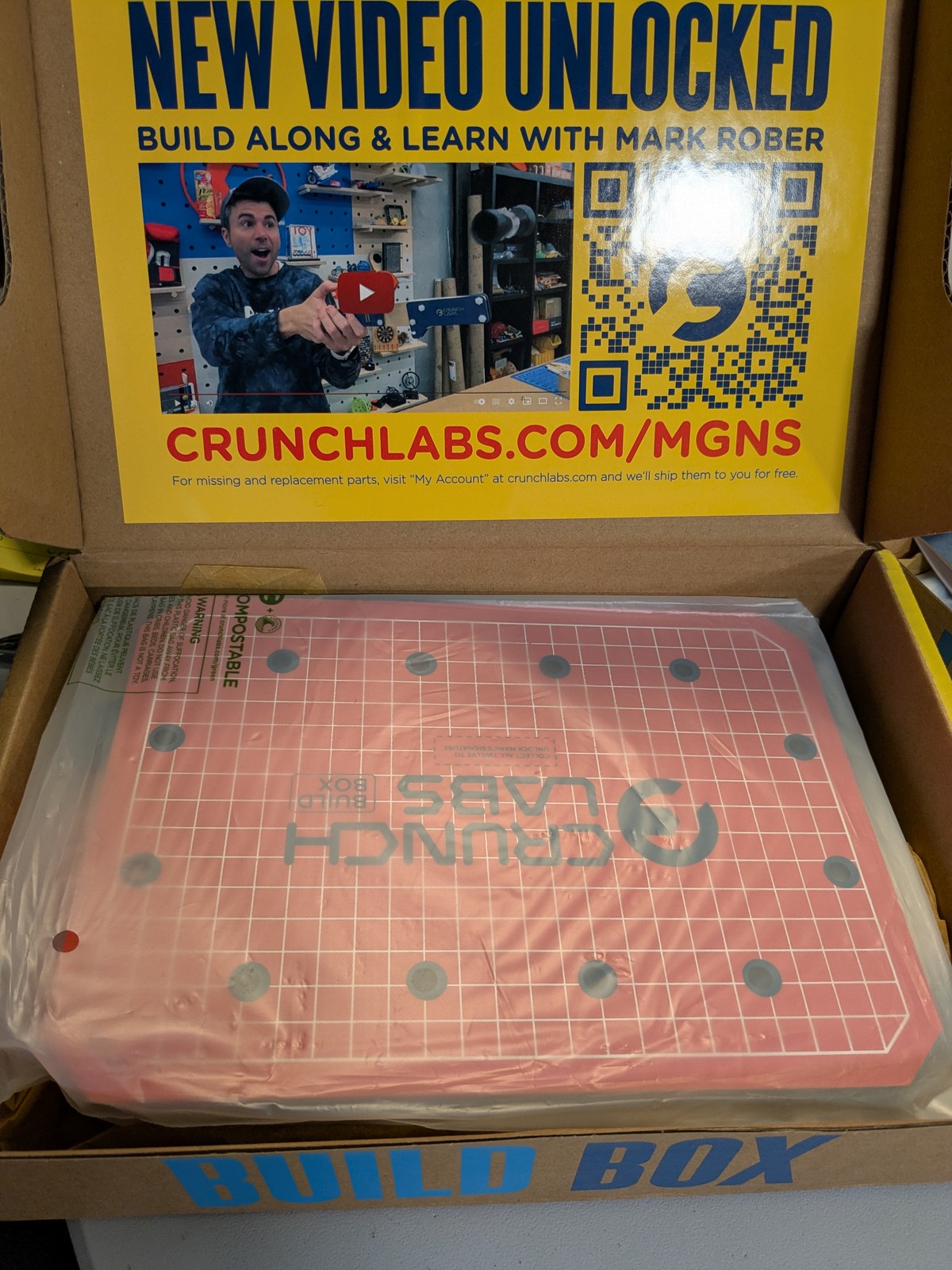 Lot (4) CrunchLabs Build Box Kits Magnus Flyer Trap Door Maze Domino Catapult +