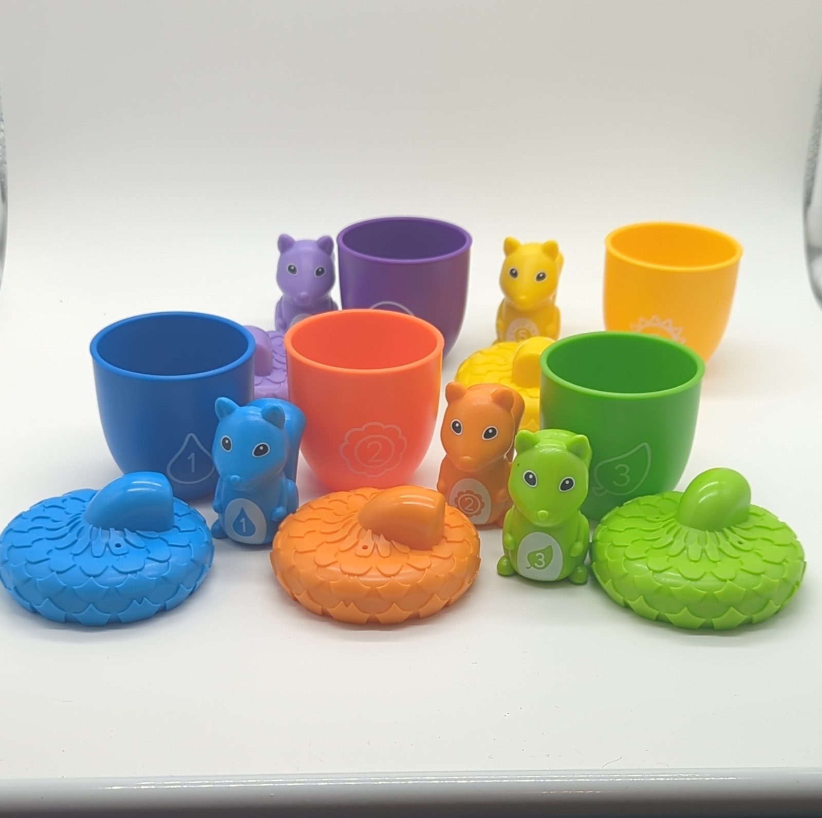 Learning Resources Snap-n-Learn Surprise Squirrels 15pc Educational Numbers Toy