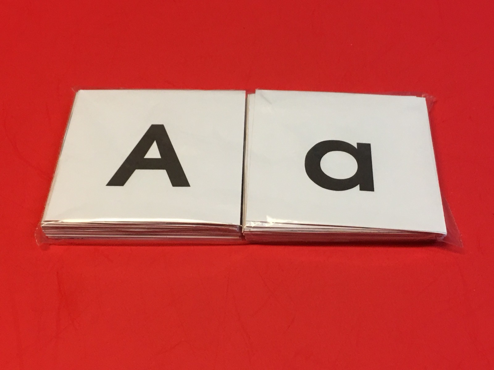 72 Cards – Alphabets / Letters & Numbers Upper and Lowercase Cards 2.8 x 2.75