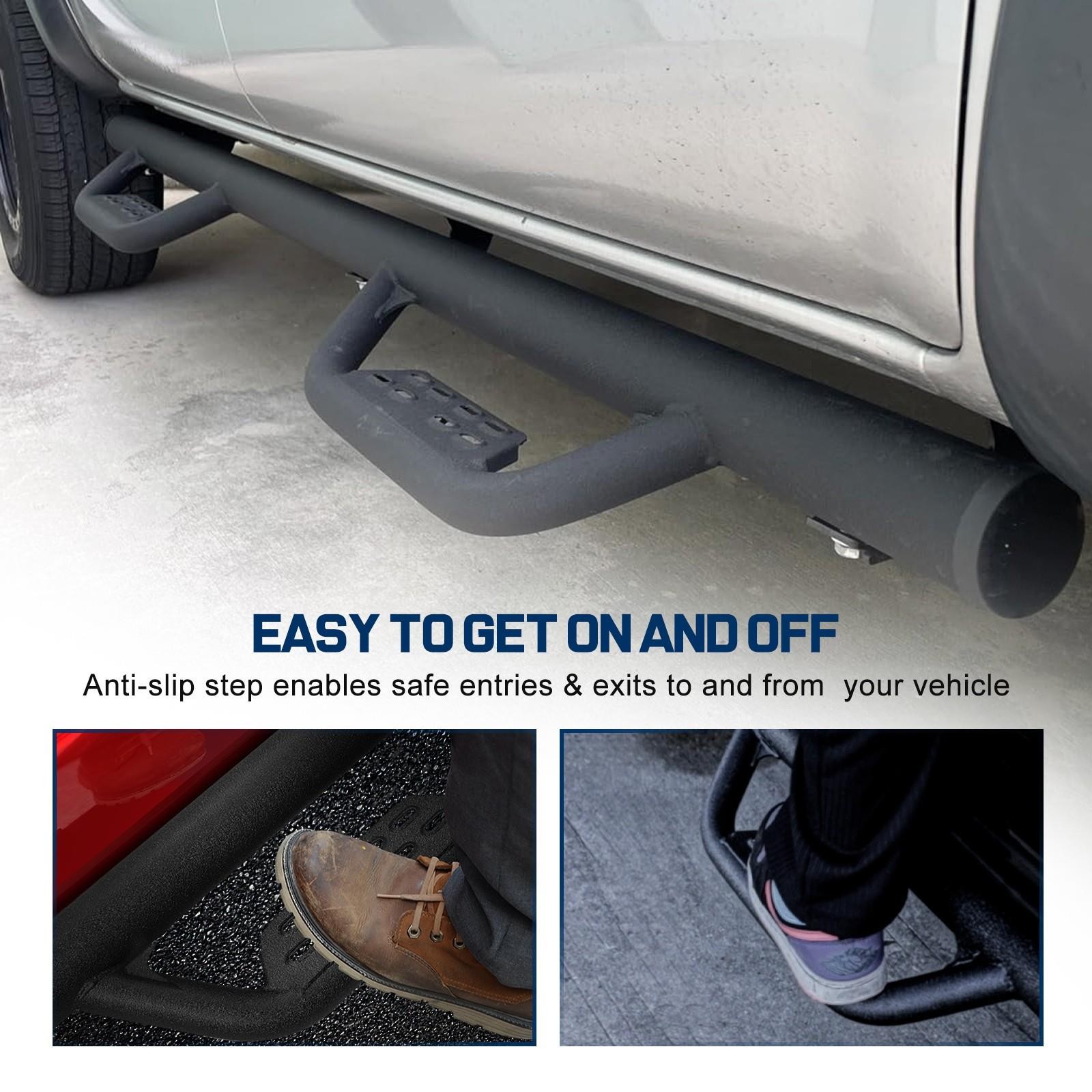 07-19 Chevy Silverado GMC Sierra Double Cab 3″ Running Boards Side Step Down
