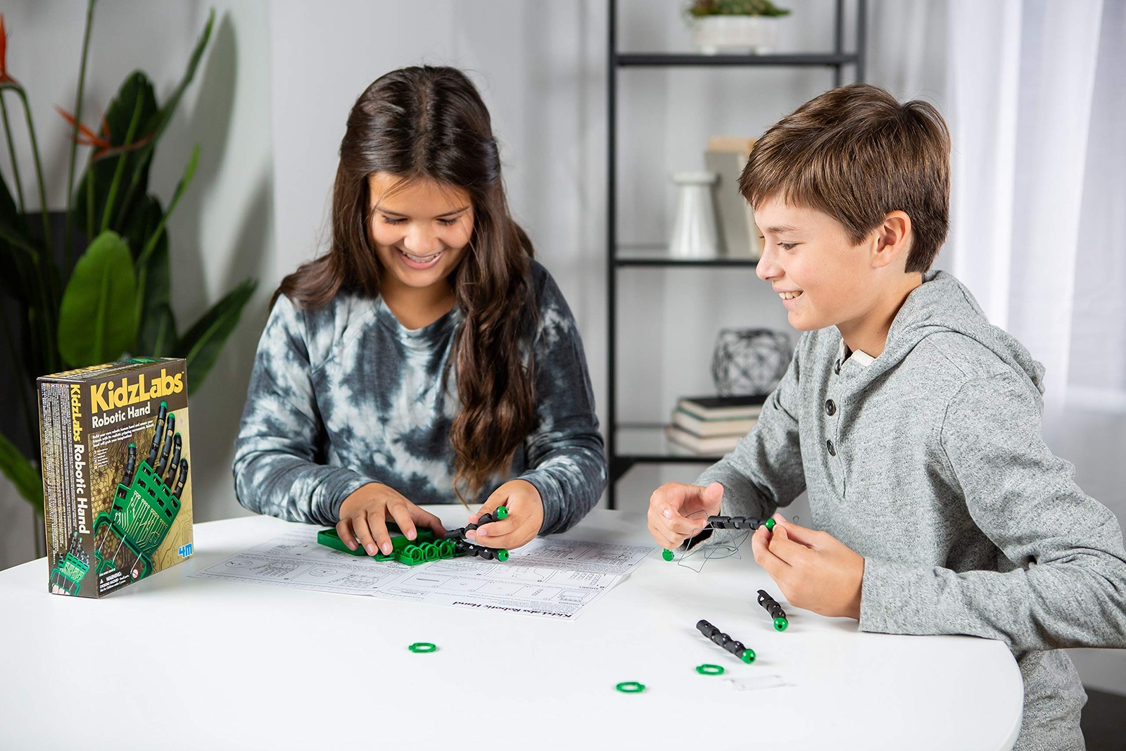 4M Kidzlabs Robotic Hand Kit, Build Your Own Robotic Hand, For Boys & Girls A…