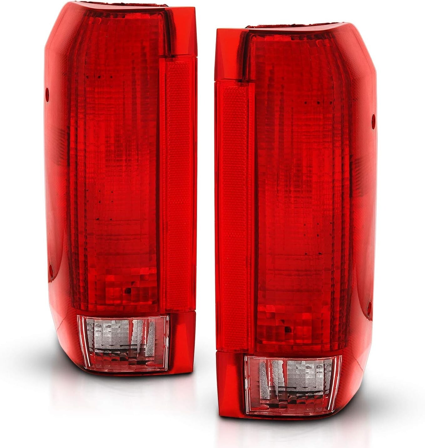 89-96 Ford F150 Bronco 89-98 Ford F250 F350 Red Tail Lights Assembly Pair DOT
