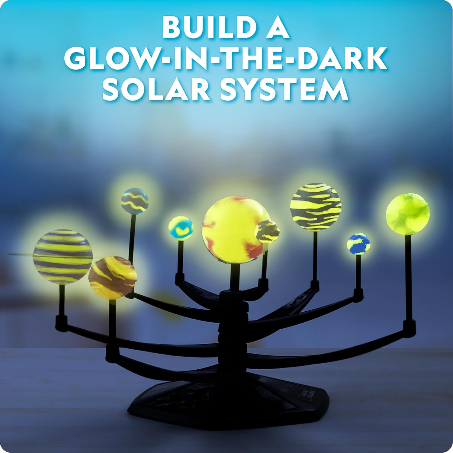 Glow-in-the-Dark Solar System Model Kit for Kids – Build & Paint 3D Planets STE