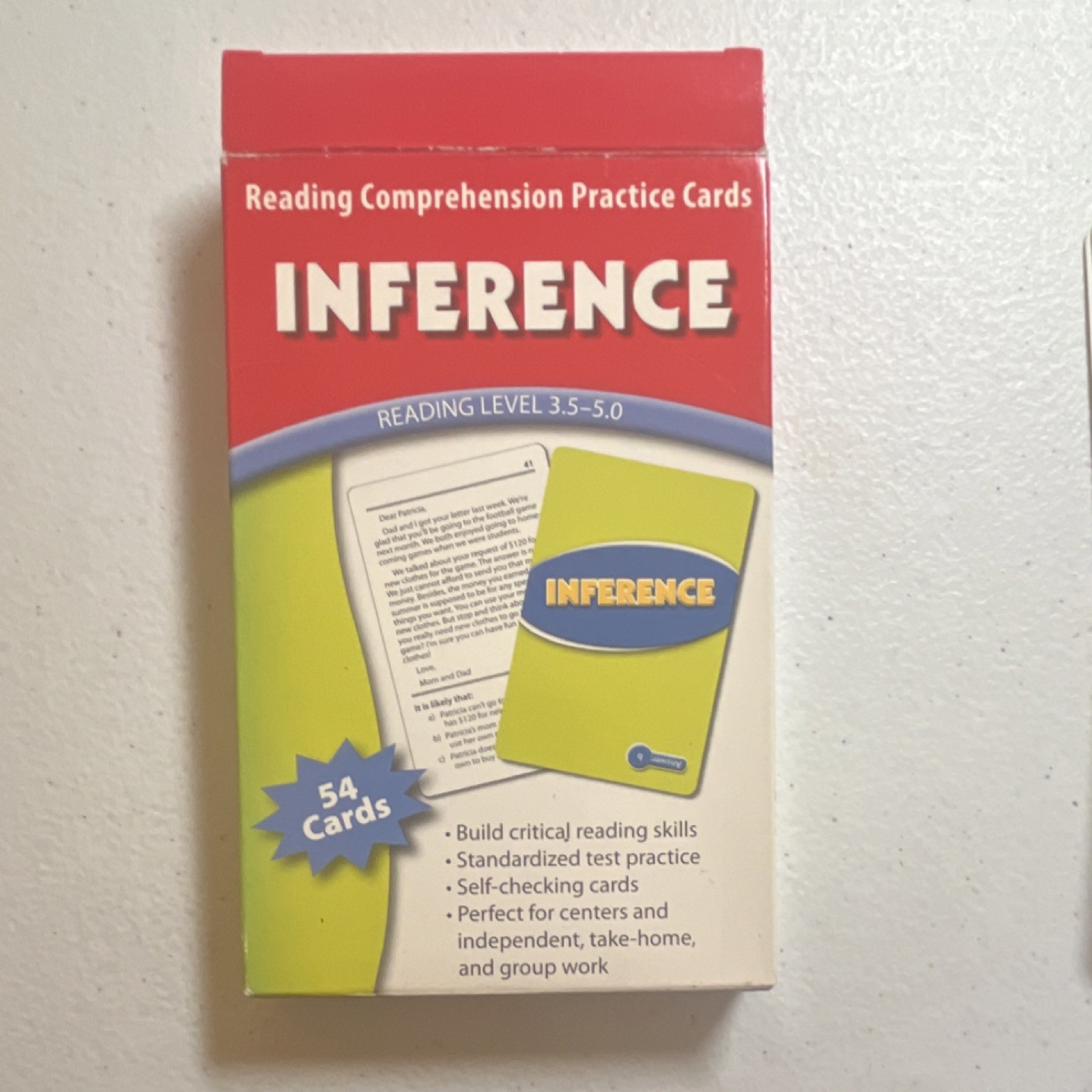 Highsmith Inference Reading Comprehension Practice Cards EP3604 Ages 8-11