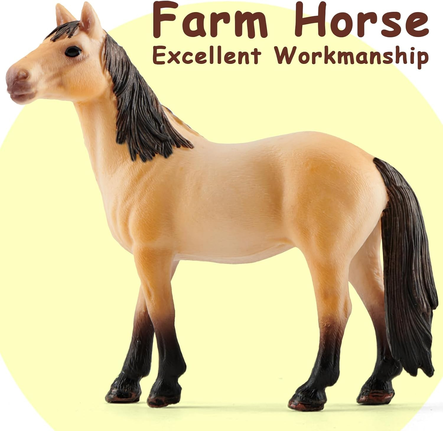 15 Pcs Farm Animal Toy for Toddler Kid, Plastic Toy Farm Animal Figure Set Plays