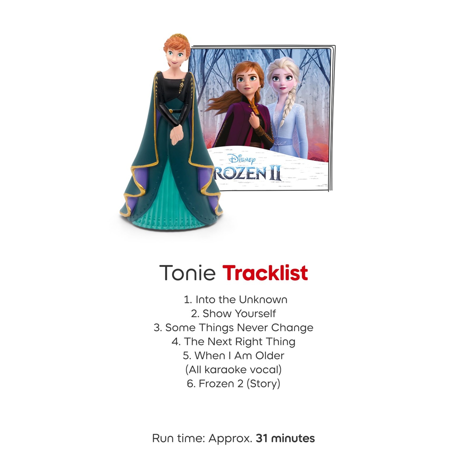 Tonies Anna Audio 2 inches (H) x 1 inch (L) x 0.5 (W), Multicolored