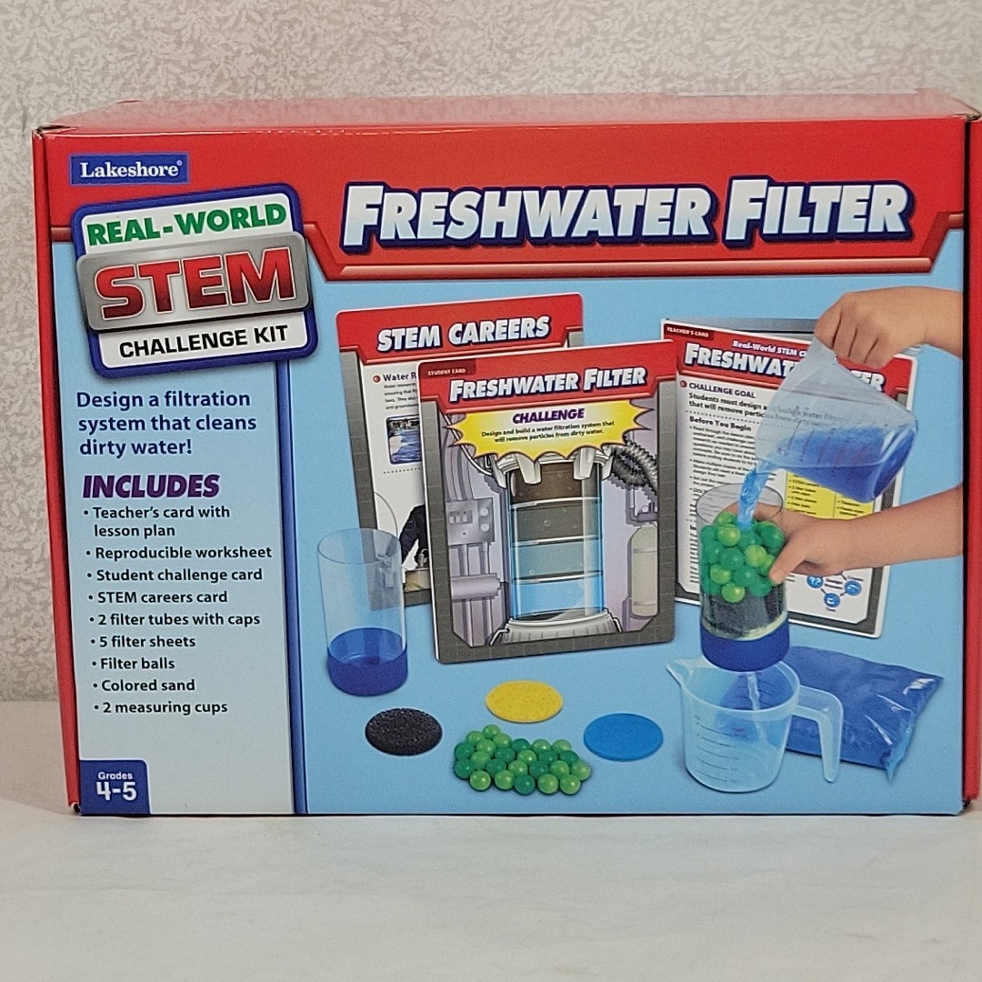 Lakeshore Freshwater Filter Real World STEM Challenge Kit Grades 4 5 Homeschool