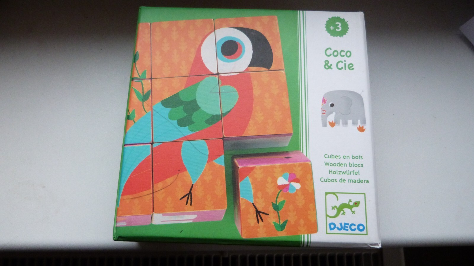 Djeco Coco & Cie Wooden Cubes Awakening Toy NEW