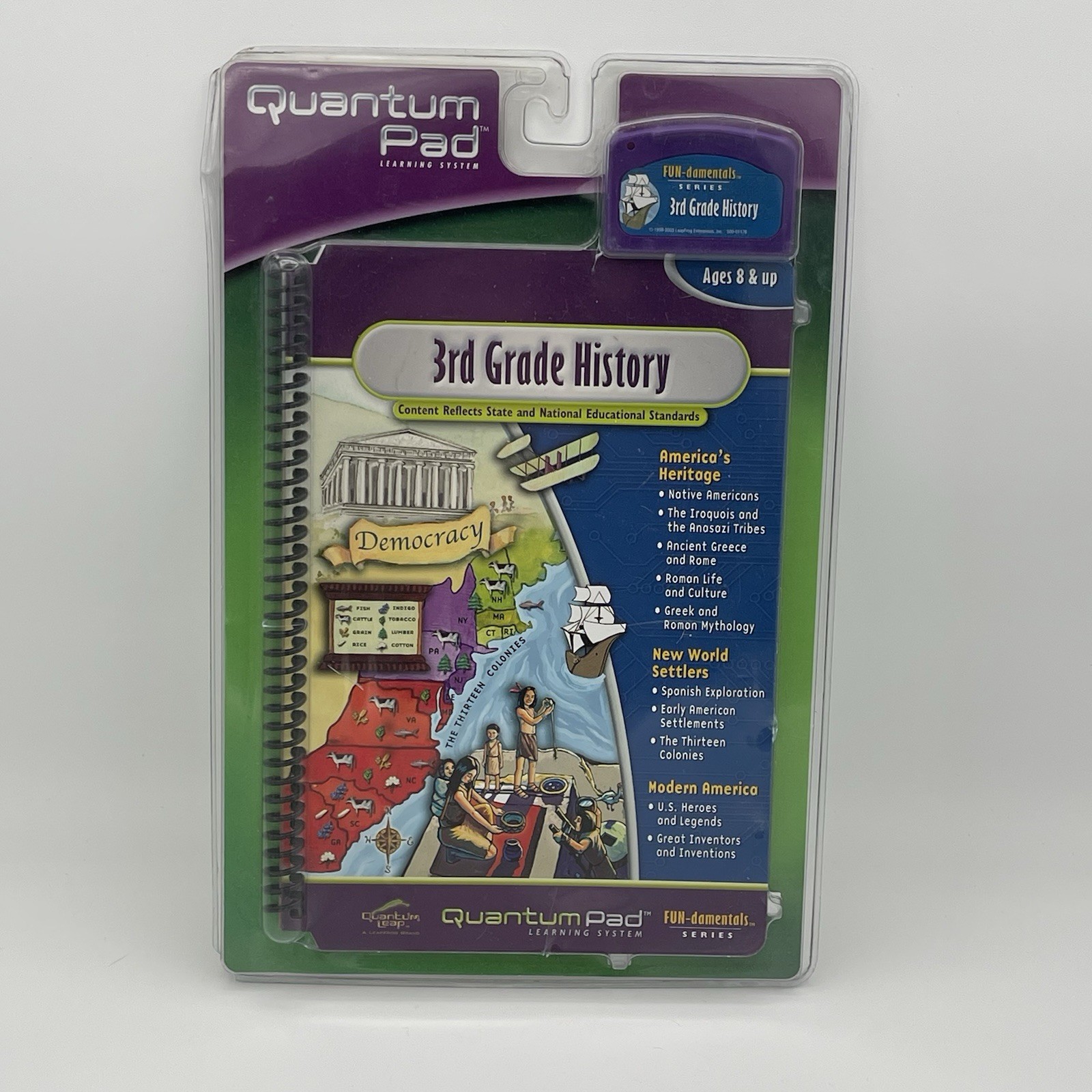 Quantum Pad Library: 3rd Grade History Leappad Leap Pad Book Brand New FREE SHIP