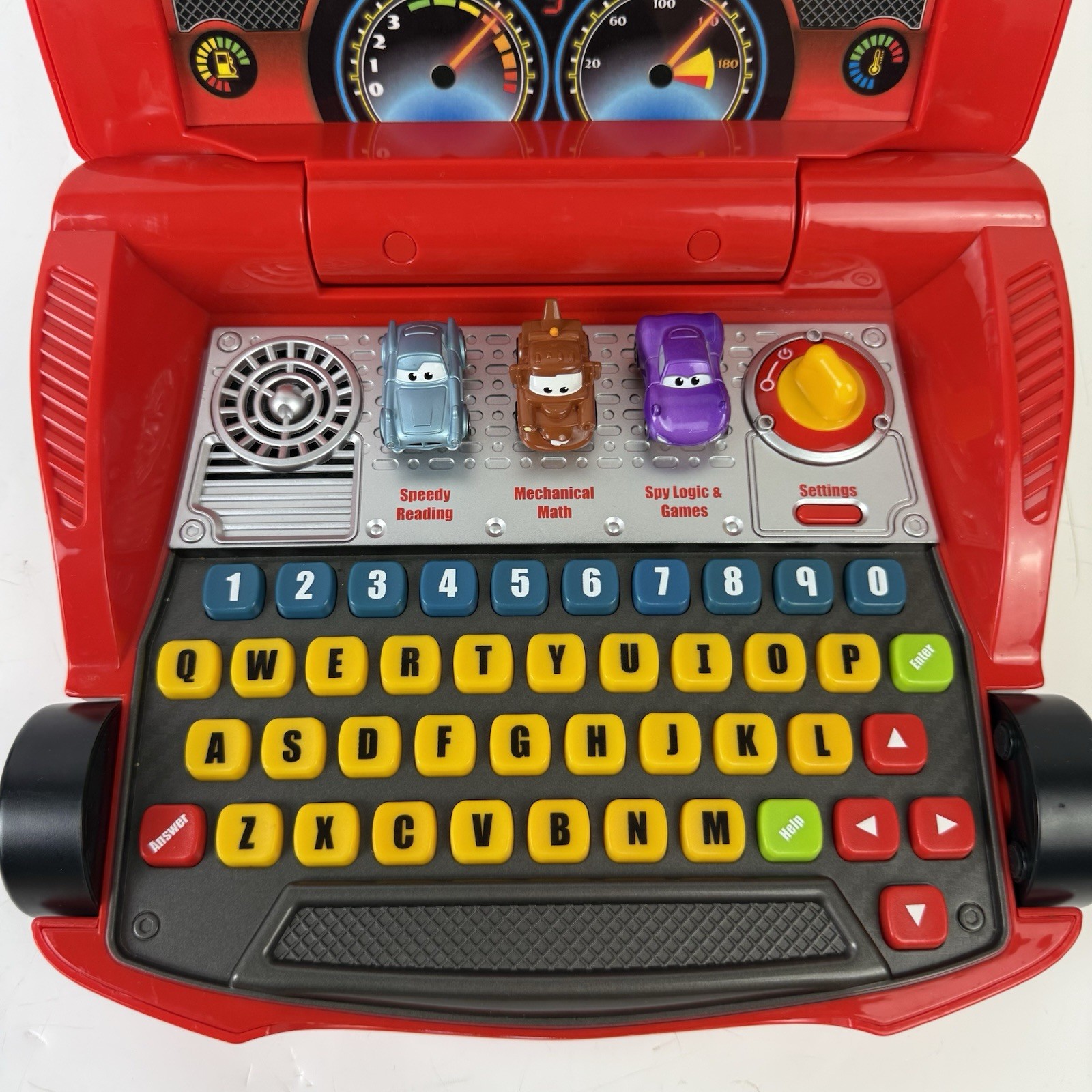 VTech Disney Pixar Cars 2 Lightning McQueen Learning Laptop Tested Works