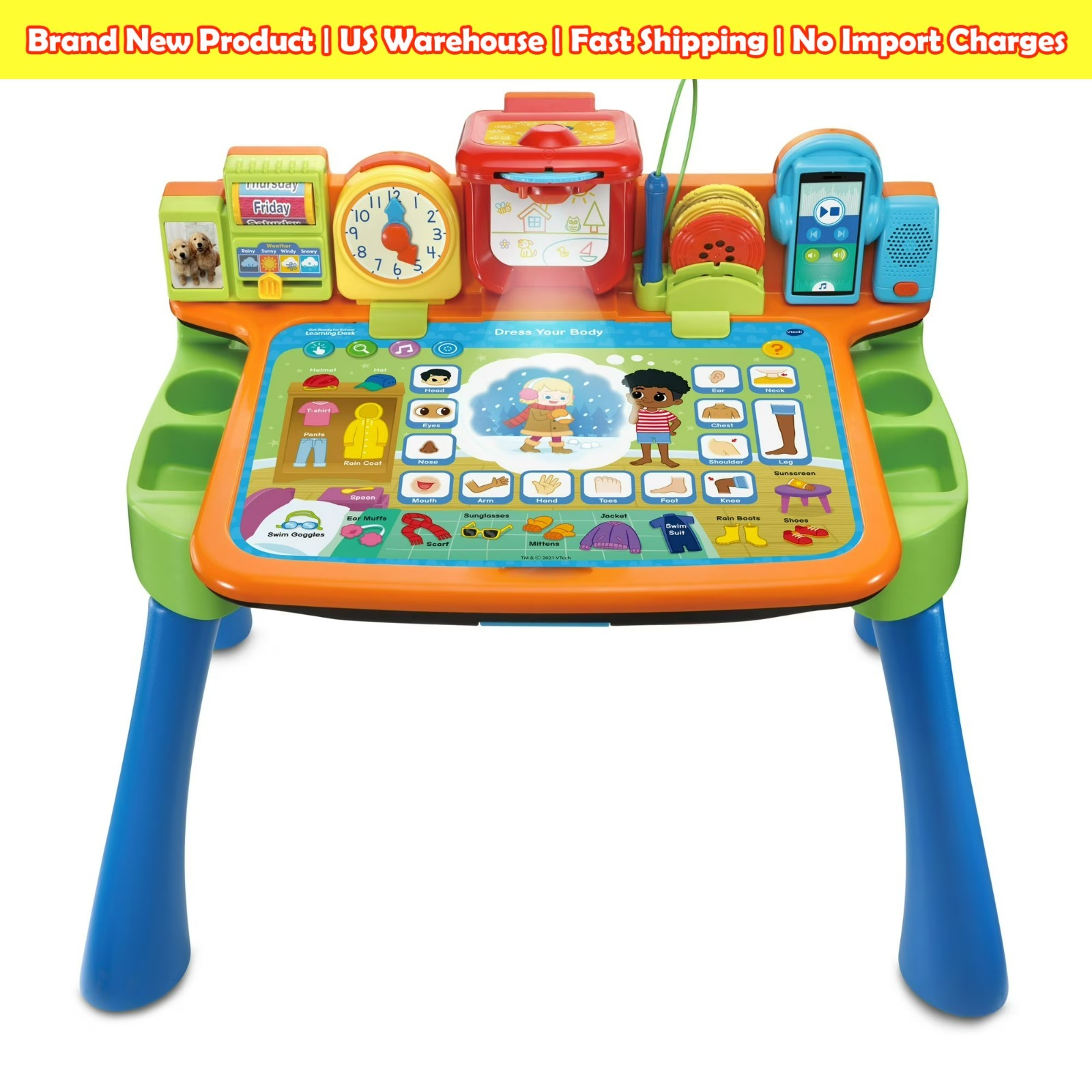 VTech Get Ready for School Learning Desk 5-in-1 Interactive Toddler Toy NEW