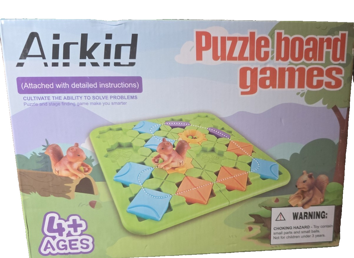 Airkid Puzzle Board Game Educational Toy 3D Maze Logic Challenge 4+ Kids (X5