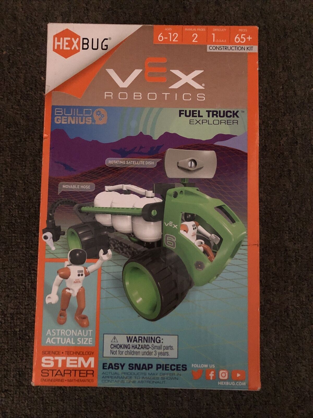 HEXBUG VEX Robotics – Fuel Truck Explorer ~ Construction Kit Snap Kit Age 6-12