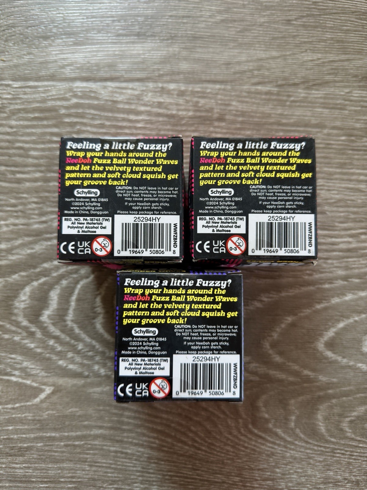 3 NeeDoh FUZZ BALL WONDER WAVES (2 PINK 1 PURPLE- Velvet Squeeze! – BRAND NEW‼️