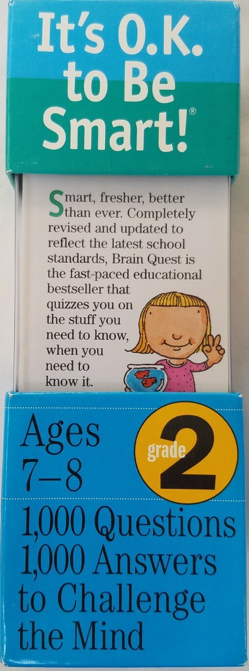 Brain Quest It’s O.K. To Be Smart Ages 7 To 8 Q and A Educational Cards New