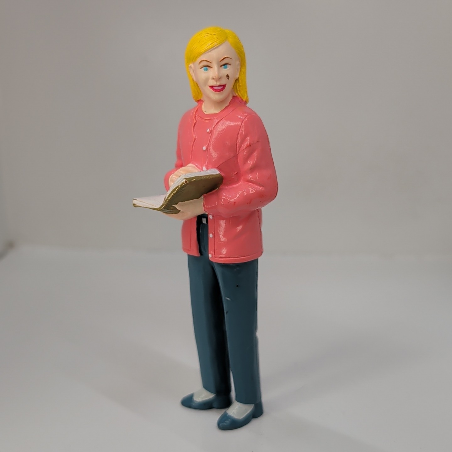 School Teacher Lady With Book Lakeshore Community Block Play People Person