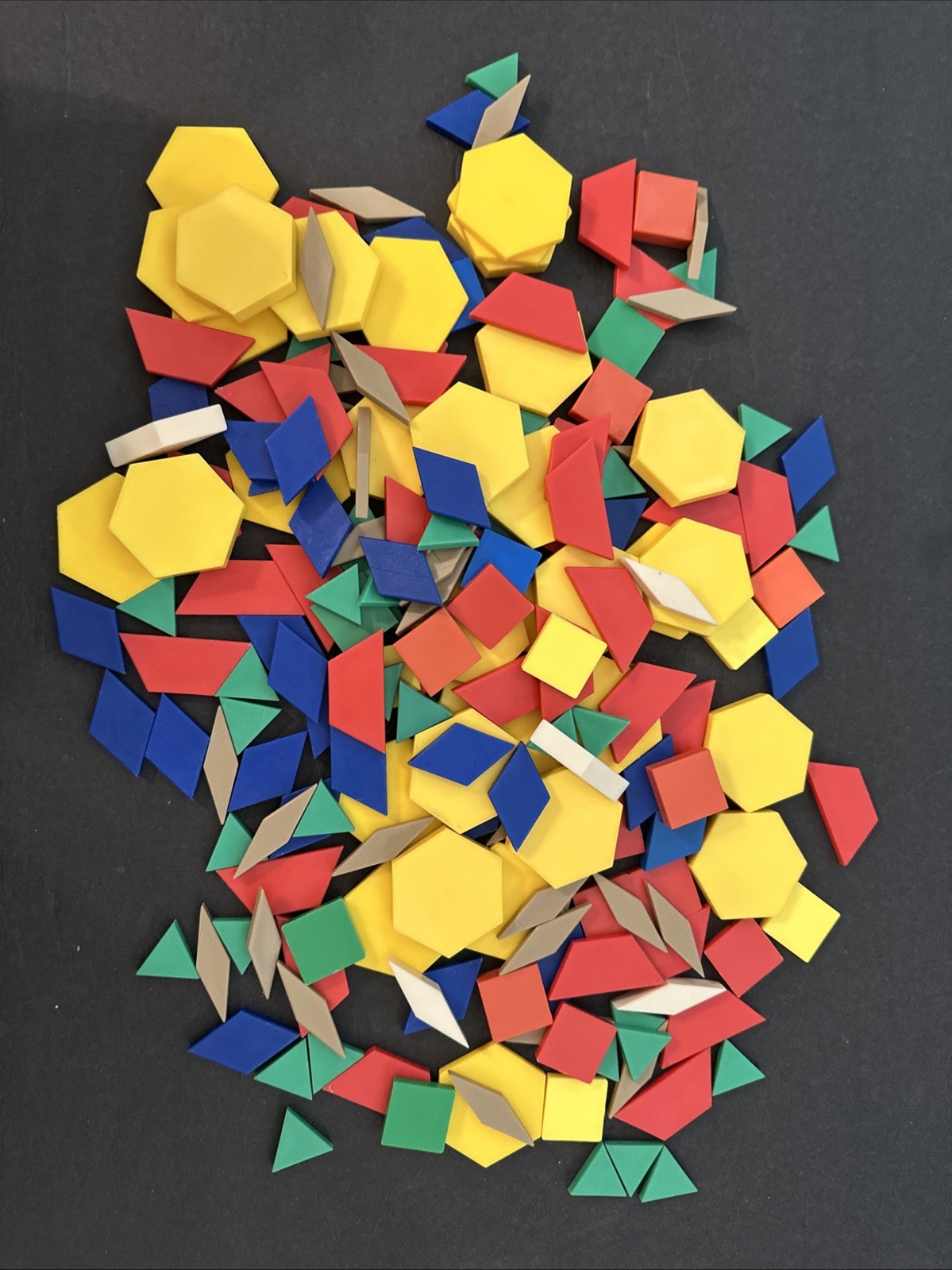 Early STEM Education 198 Plastic Pattern Blocks Math Geometric