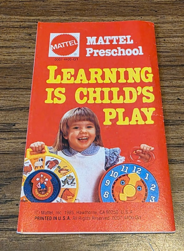 Mattel Preschool «Learning Is Child’s Play» Vintage Product Guide for Parents