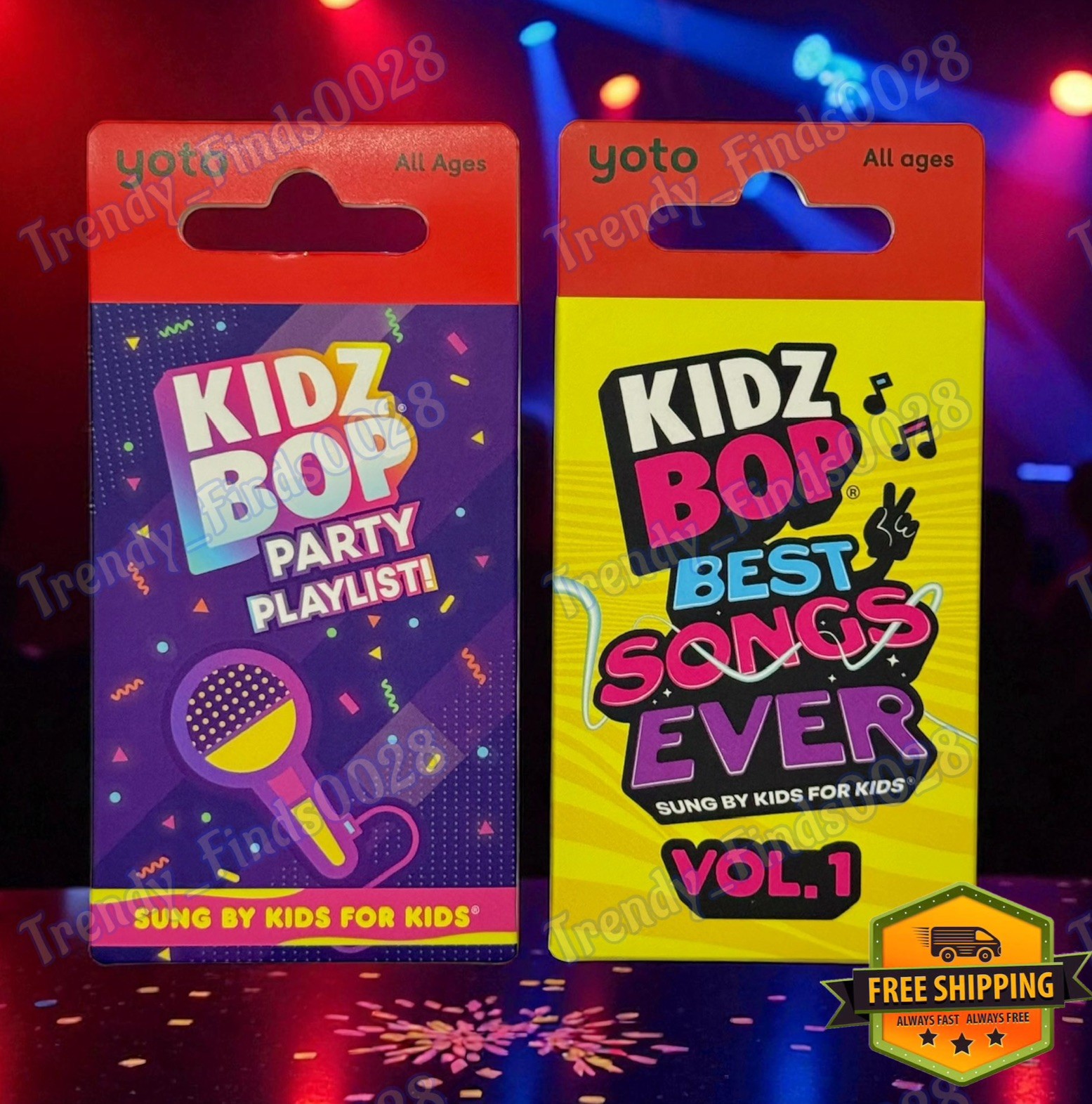 *2 Pack* YOTO Audio Card Kidz BOP Party Playlist w Volume 1. Best Holiday Gift
