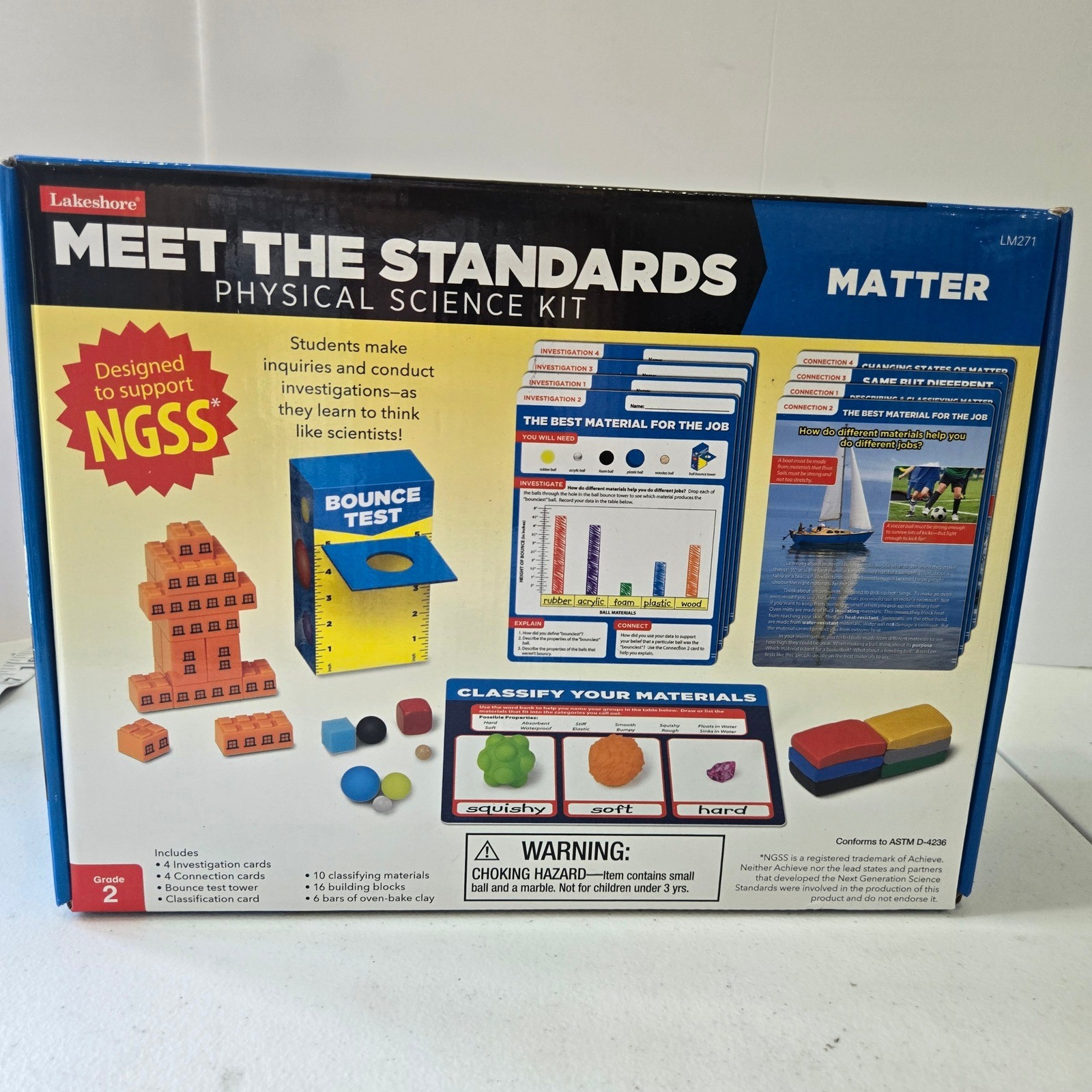 Lakeshore Meet The Standards Physical Science Kit Matter LM271 Grade 2 STEM