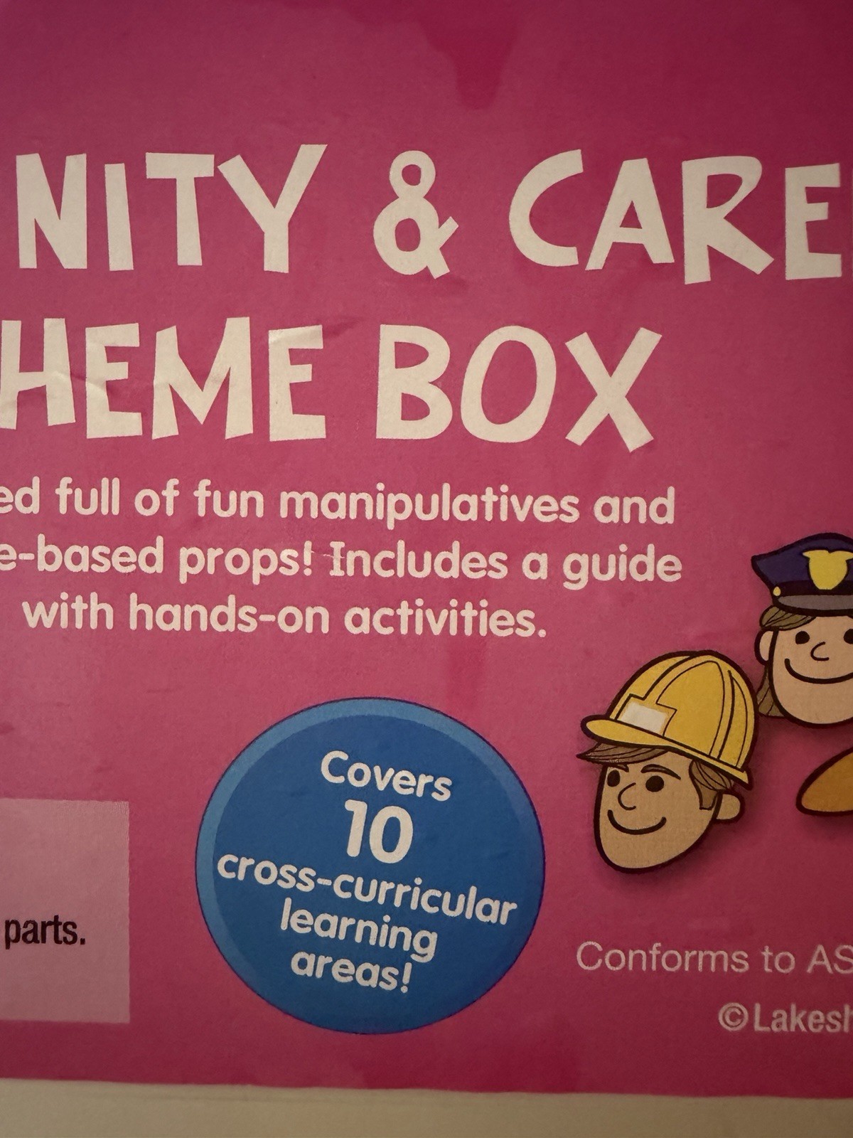 Lakeshore Learning Community & Careers Theme Box Ages 3+ New