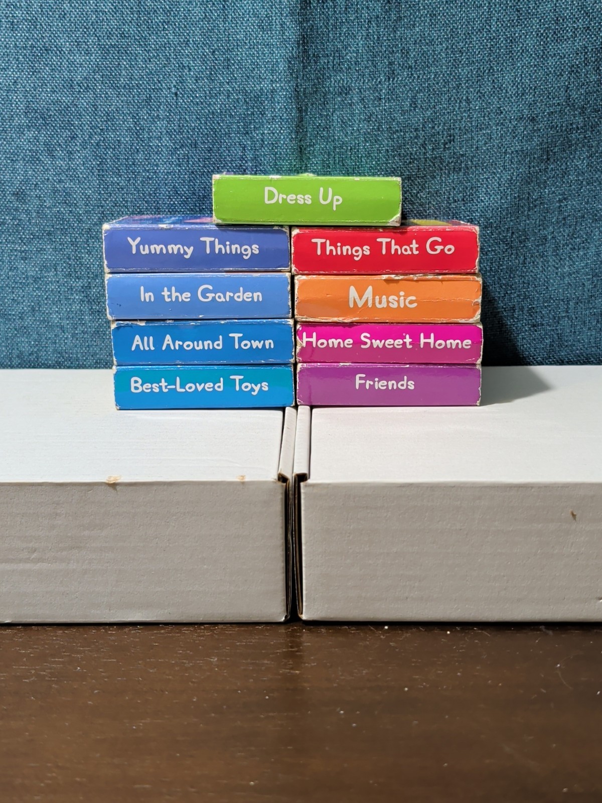 Set of 14 Peppa Pig Mini Board Books | Little Library Puzzle Backs | Travel Size