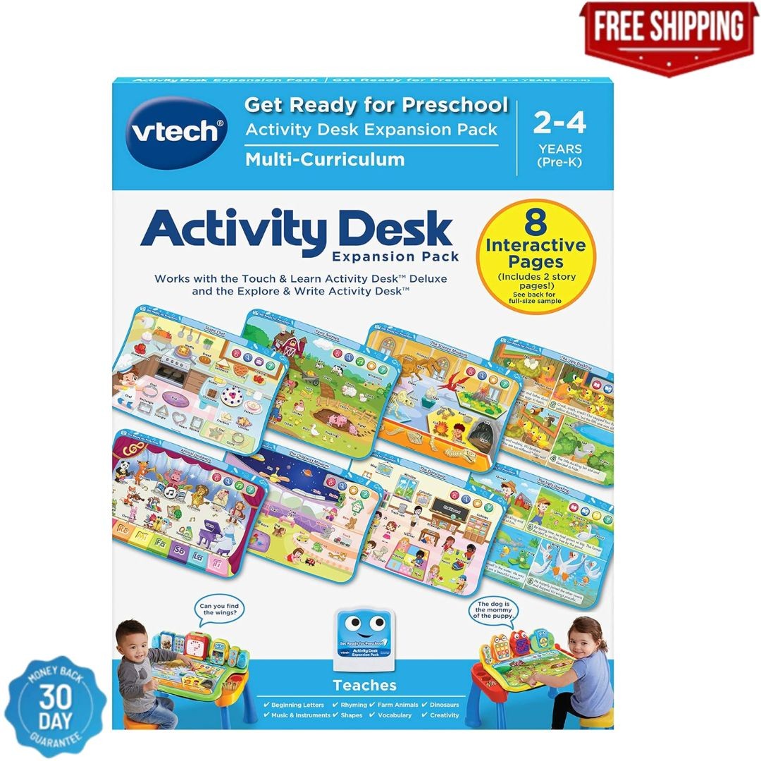 VTech Touch and Learn Activity Desk Deluxe Expansion Pack – Get Ready for