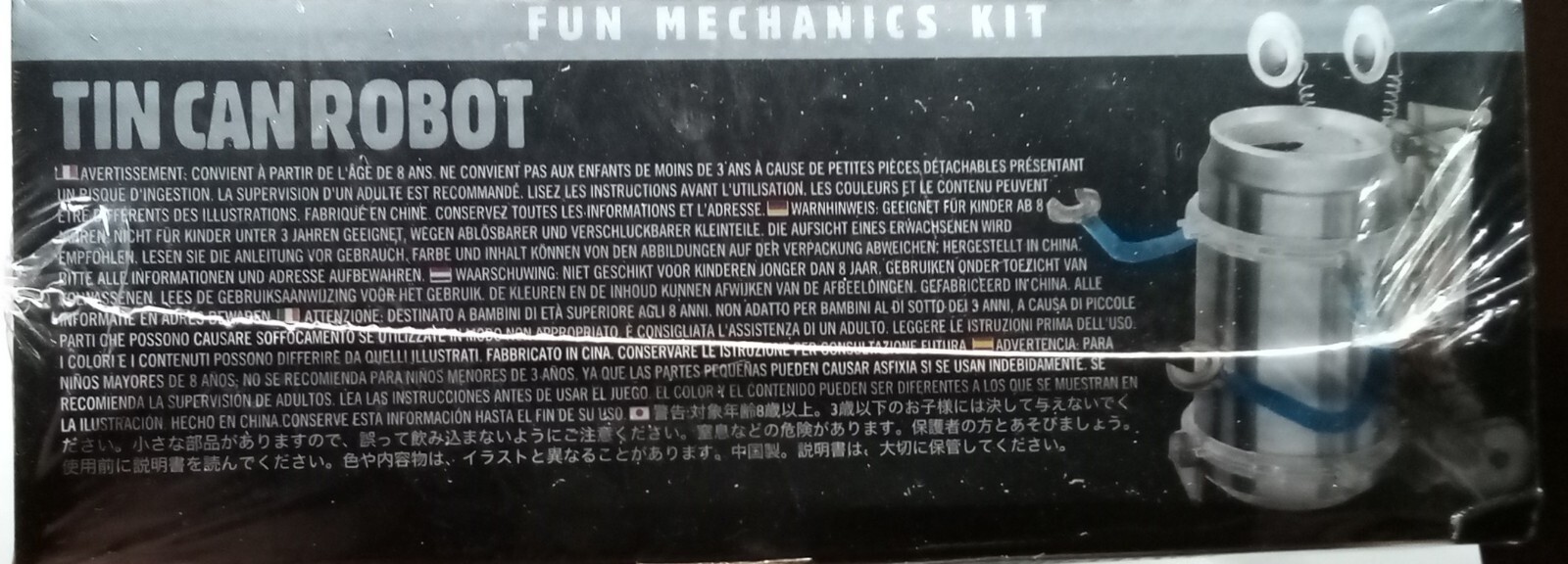 Tin Can Robot Science Kit Kids Educational Toy Mechanics Project Recycle 4M