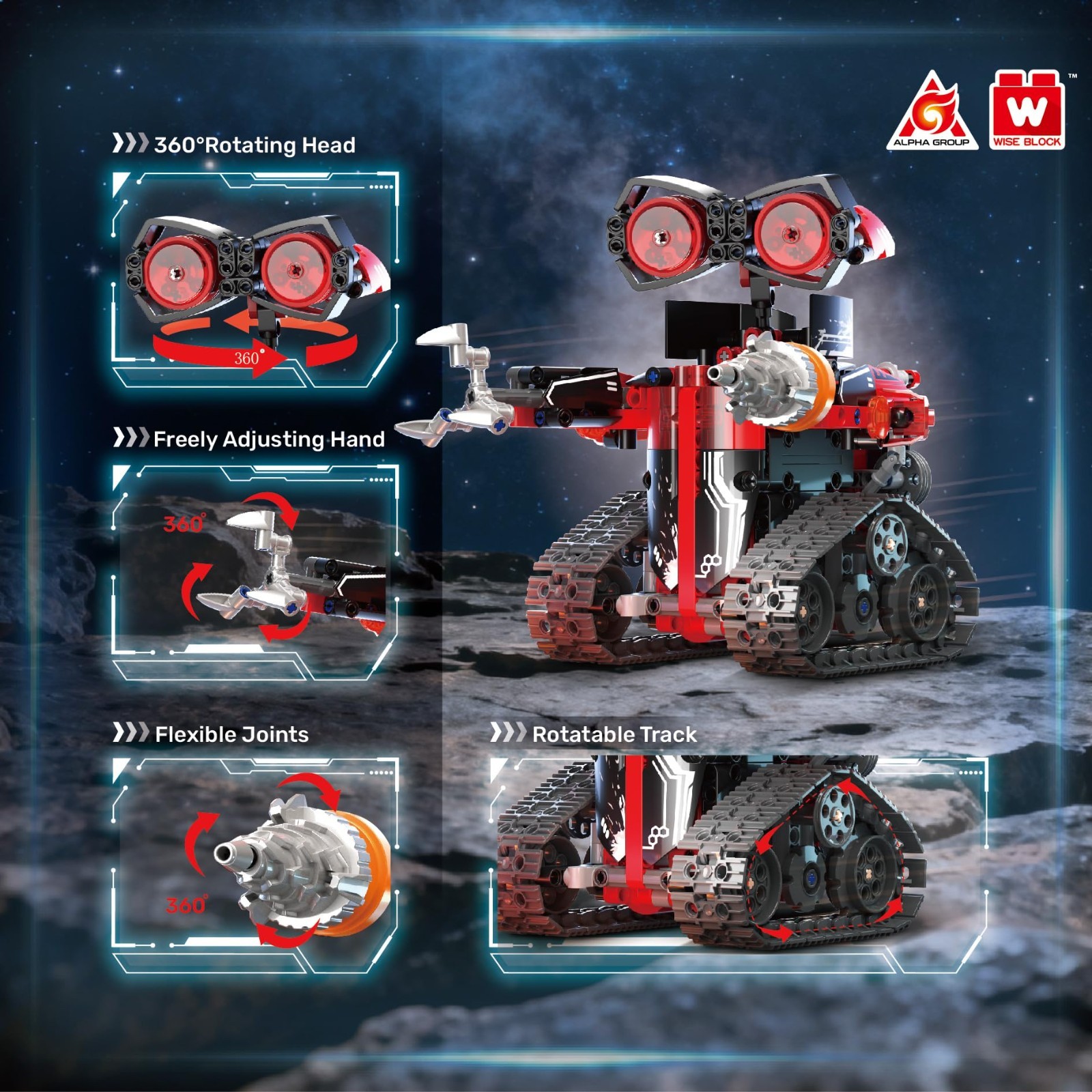 STEM Robot Building Kit for Kids 8-12, 533 Pcs Erector Set, DIY RC Toy, Educatio