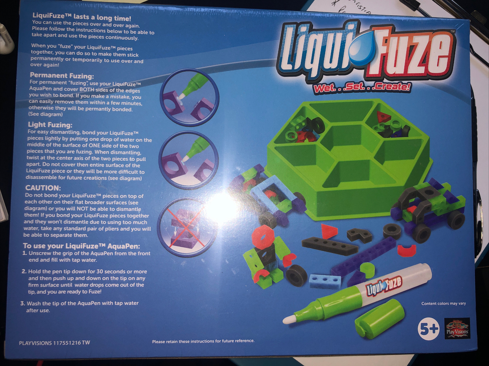 Liqui Fuze Cars 102 Piece New Set 5 Years + New In Box NIB Blocks Toys