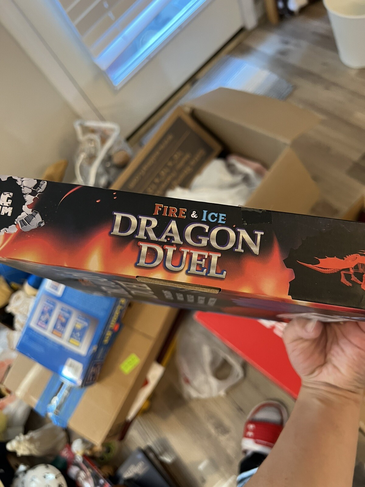 NEW, The Dig Team Fire And Ice Dragon Duel With 10 Dragon Eggs Stem Toy Dig Set