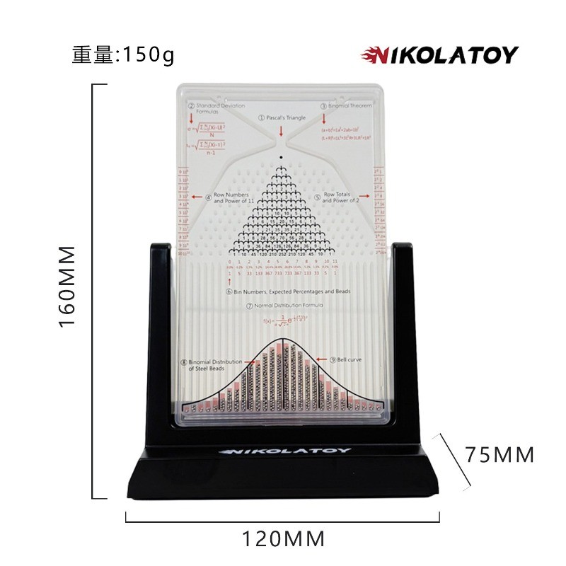 NIKOLATOY GaltonBoard Normal Distribution Model Mathematical Teaching Aids Gift