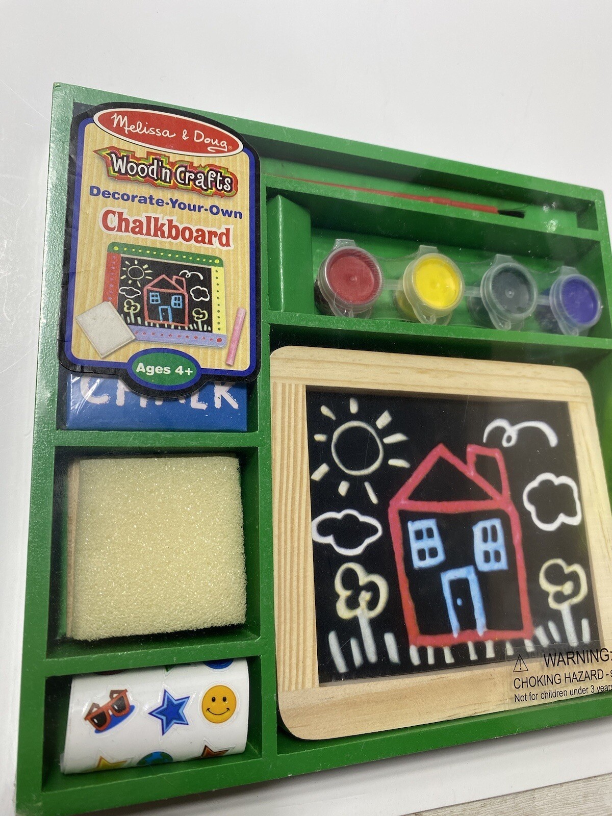 Melissa and Doug Decorate Your Own Chalkboard Kids Arts and Crafts Brand New