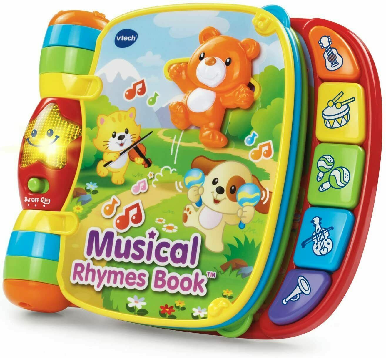 Musical Rhymes Book V-Tech With Visual Stimulation And Motor Skill Kids Need Red