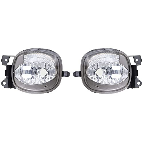 1 Pair of Front Bumper Chrome Fog Light with Bulb Replacement for Lexus ES350