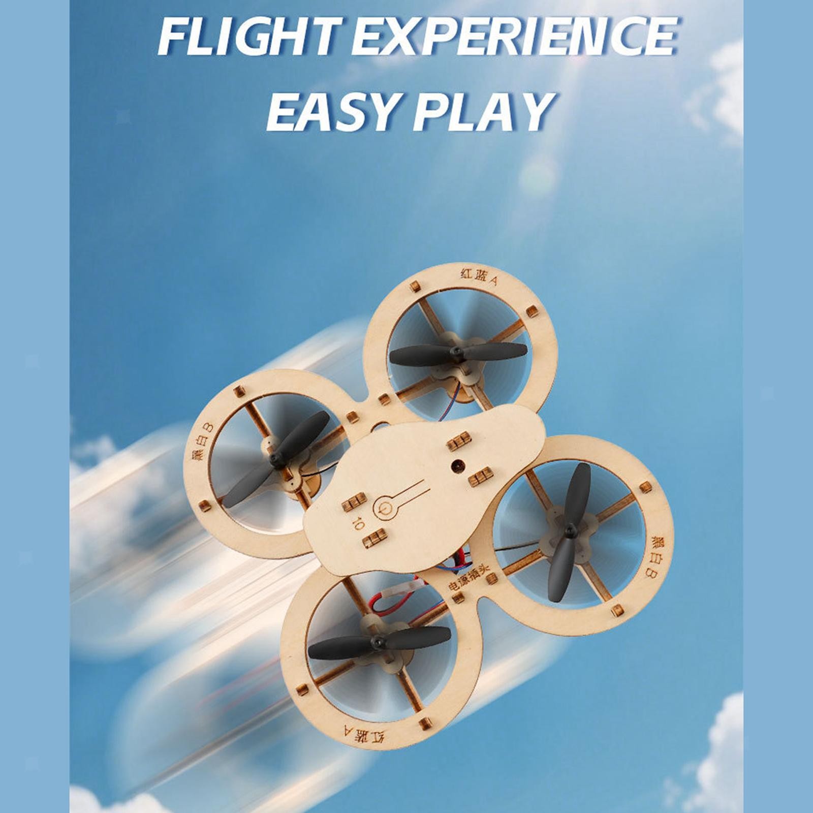 DIY Wooden Assembly RC Aircraft Kit Gift Material Package Handmade Technology